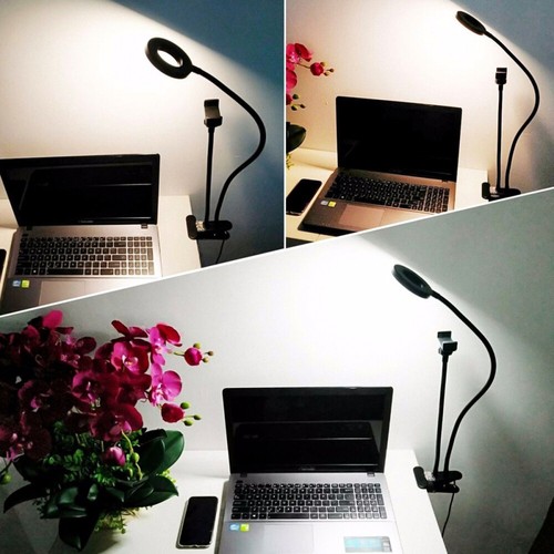 Tabletop Kamera Objektiv Telefon Make-Up Licht Live-Streaming Licht - 第 9/12 張圖片