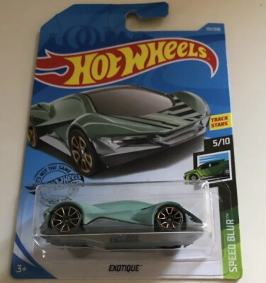 EXOTIQUE #151 green; orange TRAP5 gray SPEED BLUR 2019 i Hot Wheels case N/P