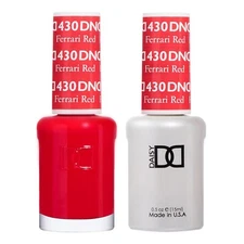 DND GEL POLISH AND NAIL POLISH SET -FERRARI RED 430