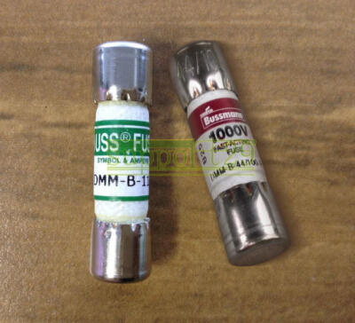 New BUSSMANN DMM-B-44/100+DMM-B-11A 44mA 1000VAC/DC BUSS FUSE FOR MULTIMETER