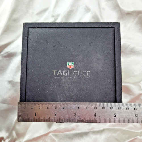 Genuine TAG Heuer Watch Box Vintage Black Case Booklet Certified Card Outer Box - Bild 22 von 24