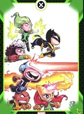 [DIGITAL CARD] Topps Marvel - #9 - X-Collection 21 V1 - X-Men Stylized Green