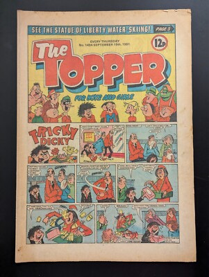 Topper Comic No 1494, September 19th 1981, Tricky Dicky, Birthday Issue