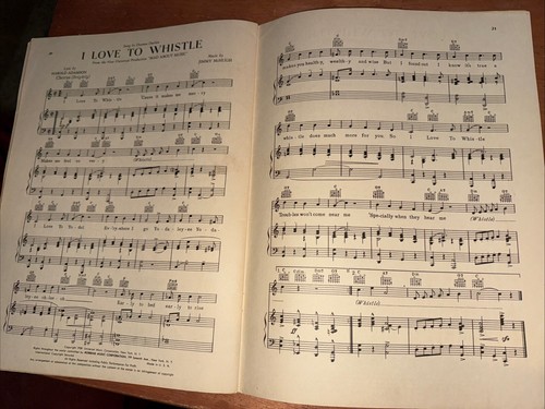 Robin’s All-Time Hit Parade solo folio copyright 1943 partituras libro - Imagen 5 de 7