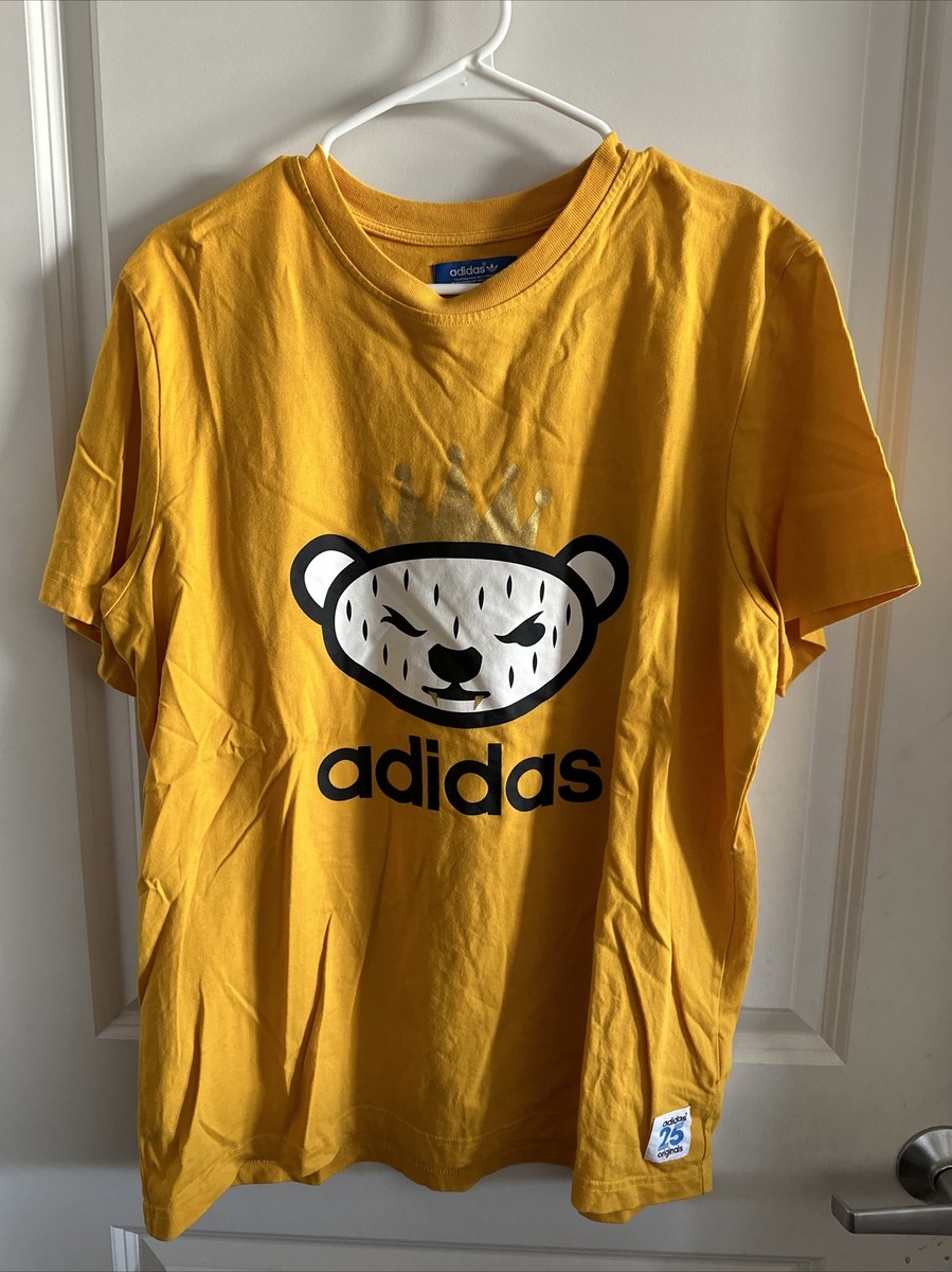 <限定品> 希少 adidas NIGO コラボシャツ　XL Size XL NIGO X Adidas 25th Anniversary Bear Shirt Yellow | eBay