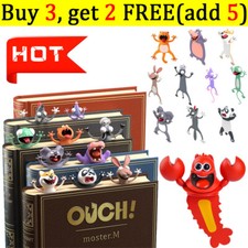 Creative Cartoon Funny 3D Stereo Bookmarks Animal Book Markers School Supplies #