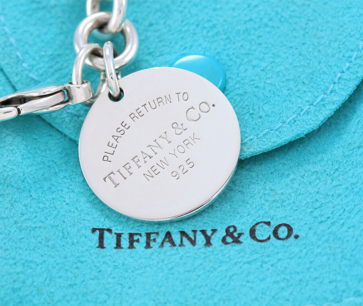 Vintage Please Return to Tiffany & Co Circle Round Tag Charm Vintage Please Return to Tiffany & Co Circle Round Tag Charm