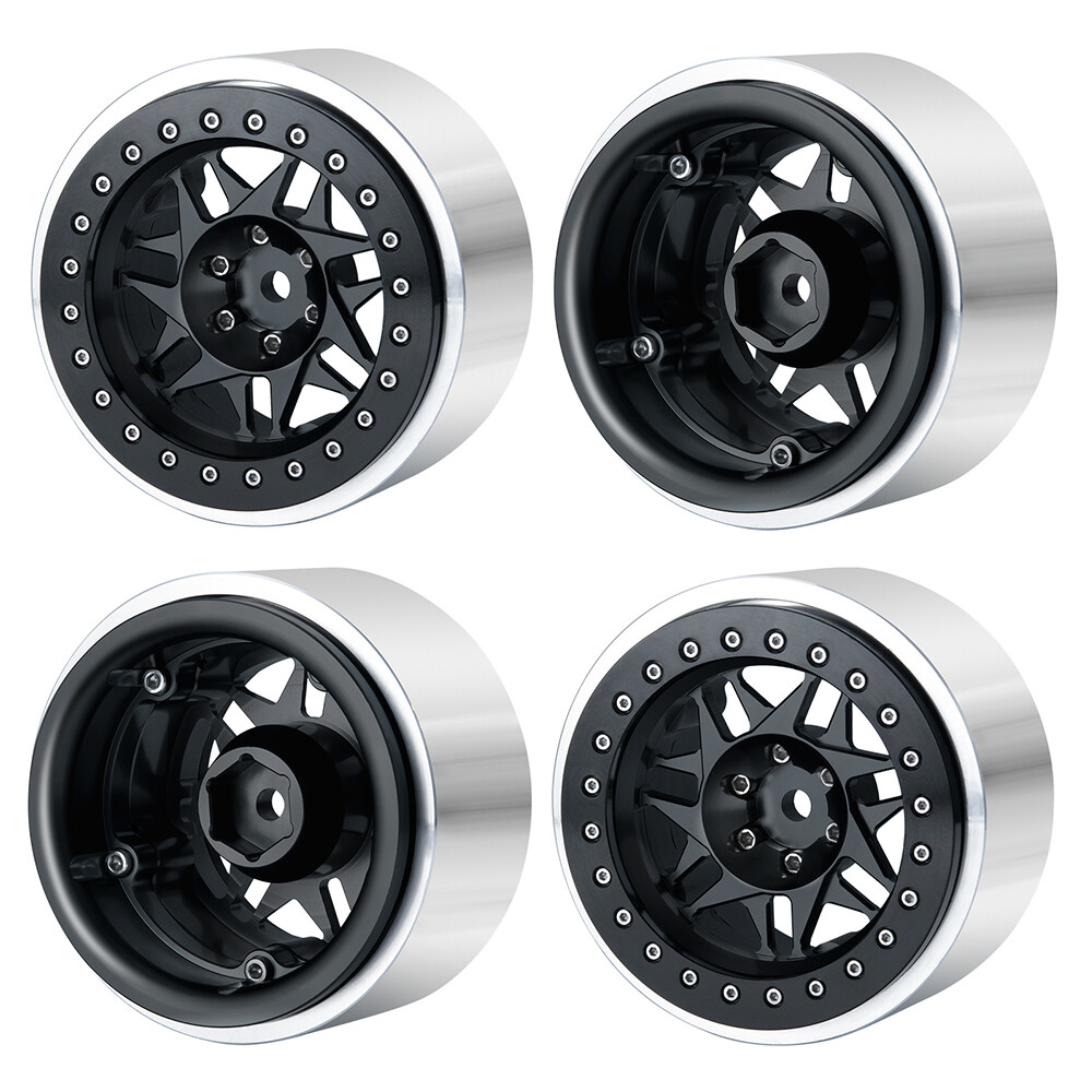 Rccrawler Rims 2.2 Inch Aluminum Alloy Wheels For 1/10 Scale Rock Crawlers 2.2inch ...