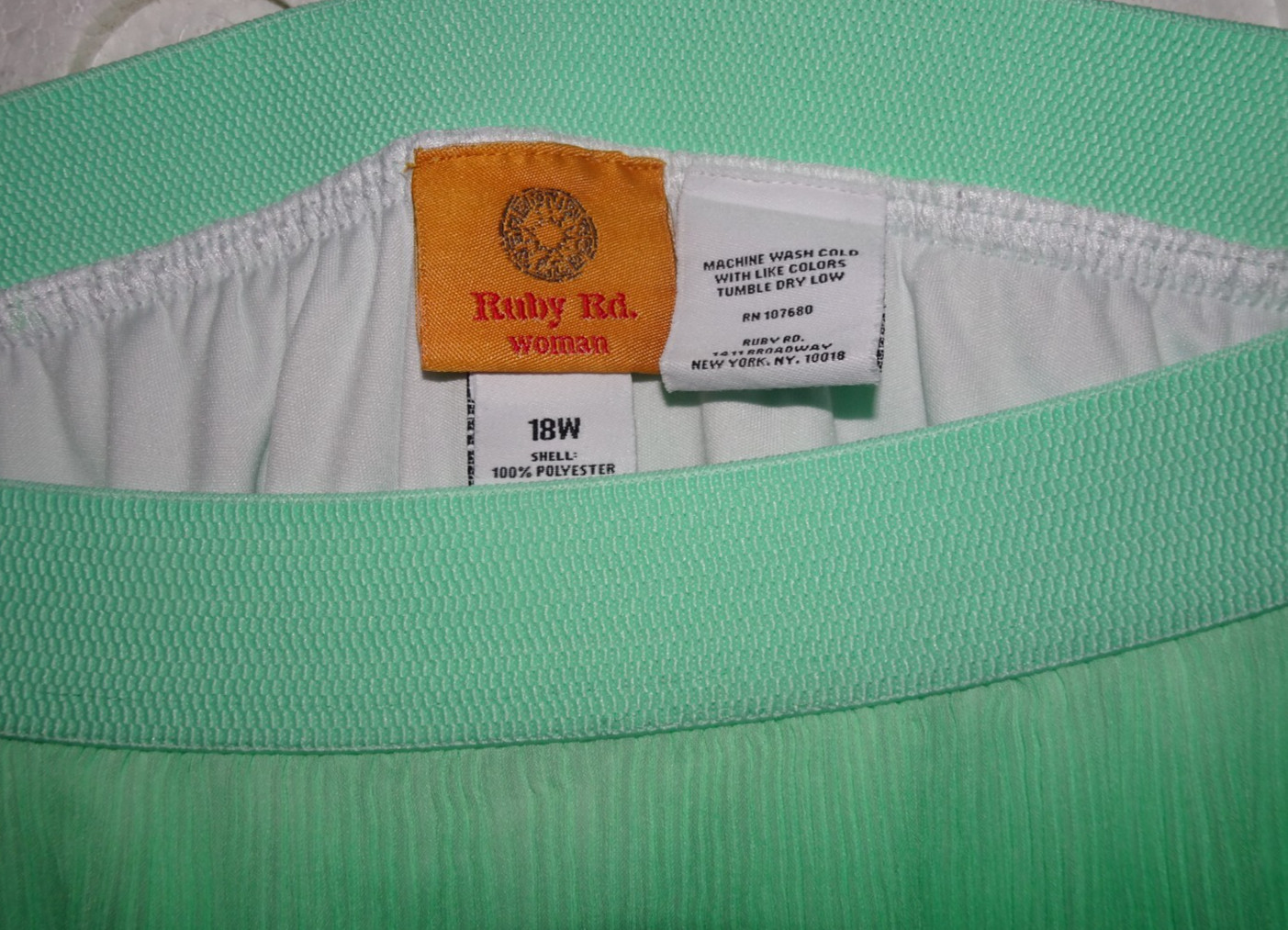 RUBY RD Pleated Chiffon Geometric Maxi Skirt Elas… - image 10