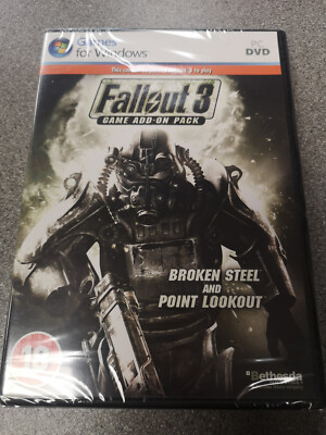 Fallout 3 Spiele Add-On Pack - Broken Steel & Point Lookout (PC DVD) Neu sealed