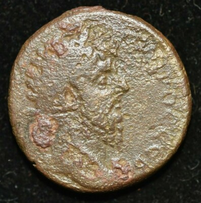 RARE!! Septimius Severus REV. SC ROMAN PROVINCIAL COIN - VF CONDITION 23mm 