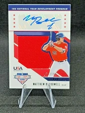 2019 Stars & Stripes Matthew Bardowell RPA Patch Auto 151/199 USA-EG Autograph