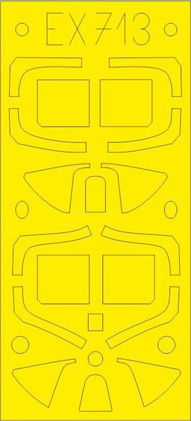 Eduard Paint Mask Spitfire Mk.I FüR Eduard Kit 1:48 Bausatz Art. EX713-image
