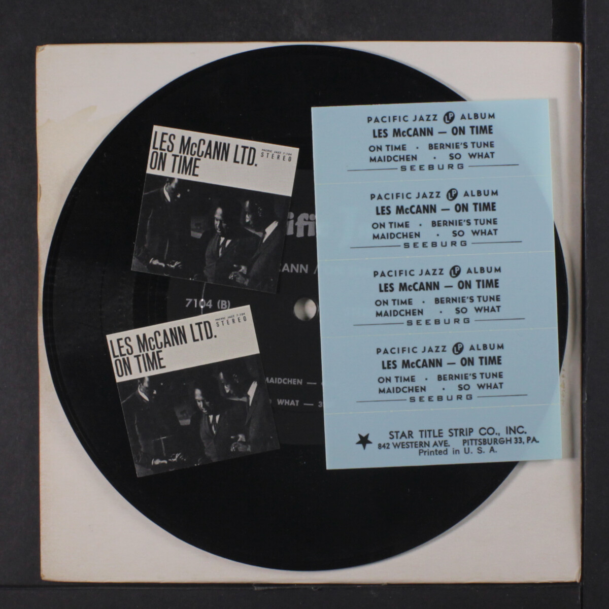 LES MCCANN: on time PACIFIC JAZZ 7