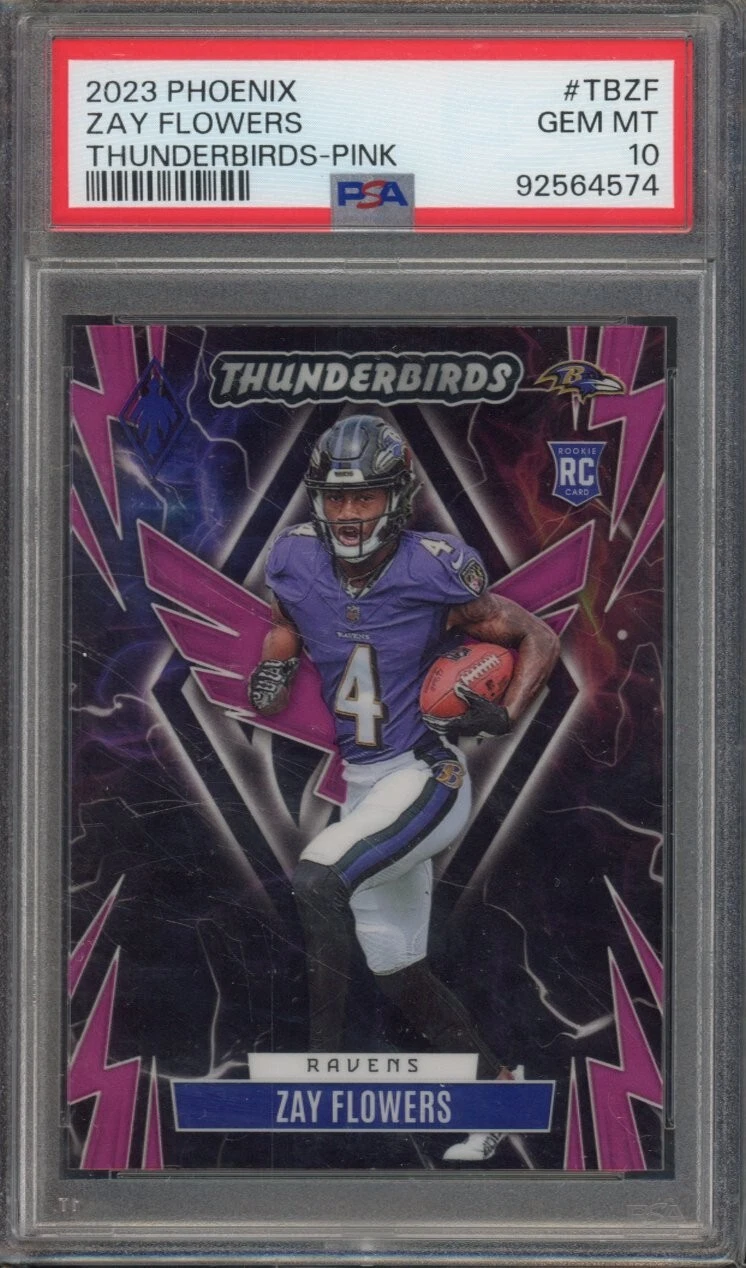 Zay Flowers Panini Phoenix Thunderbirds #TBZF Pink