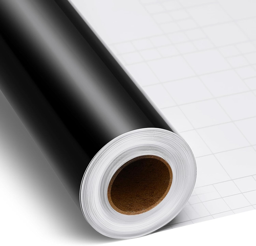 Glossy Vinyl Roll Permanent Vinyl Self Adhesive Vinyl Rolls 24" x 50 ft Black