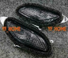 Fit Honda 2002-2009 ST1300 Pair Front Turn Signal Smoke Lens Cover Motorcyle