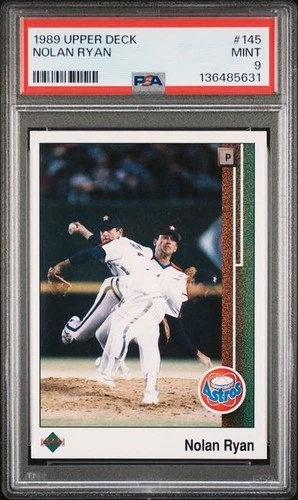1989 Nolan Ryan Upper Deck #145 Houston Astros Graded PSA 9 MINT