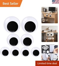 Whimsical 8Pcs Self-Adhesive Googly Eyes Perfect for Crafts Halloween Decor