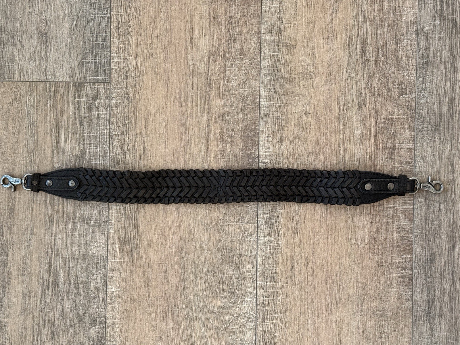 Authentic Streets Ahead Hand-Braided Leather Bag … - image 1