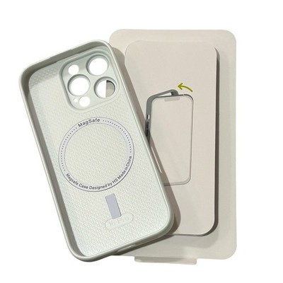 iPhone Hülle Kompatibel mit Magsafe für [iPhone 16 Pro] Weiß Stoßdämpfend ��