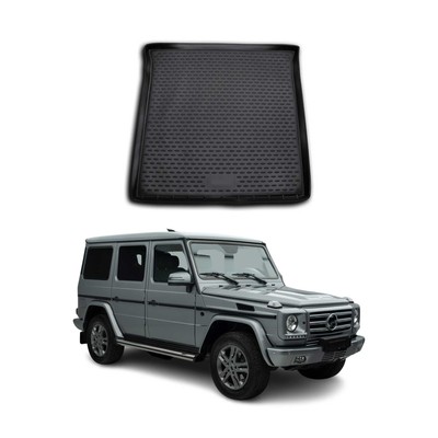OMAC Cargo Mats Liner for Mercedes G Class W463 2002-2018 Rubber TPE Black 1Pc