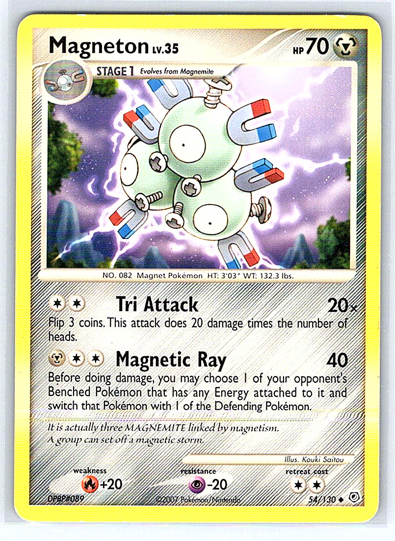 Magneton 54/130 Diamond & Pearl MP Pokemon Card