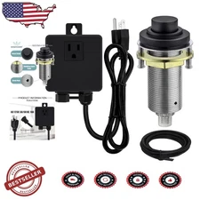 Matte Black Brass Air Switch Kit - Garbage Disposal, Dishwasher, UR Certified