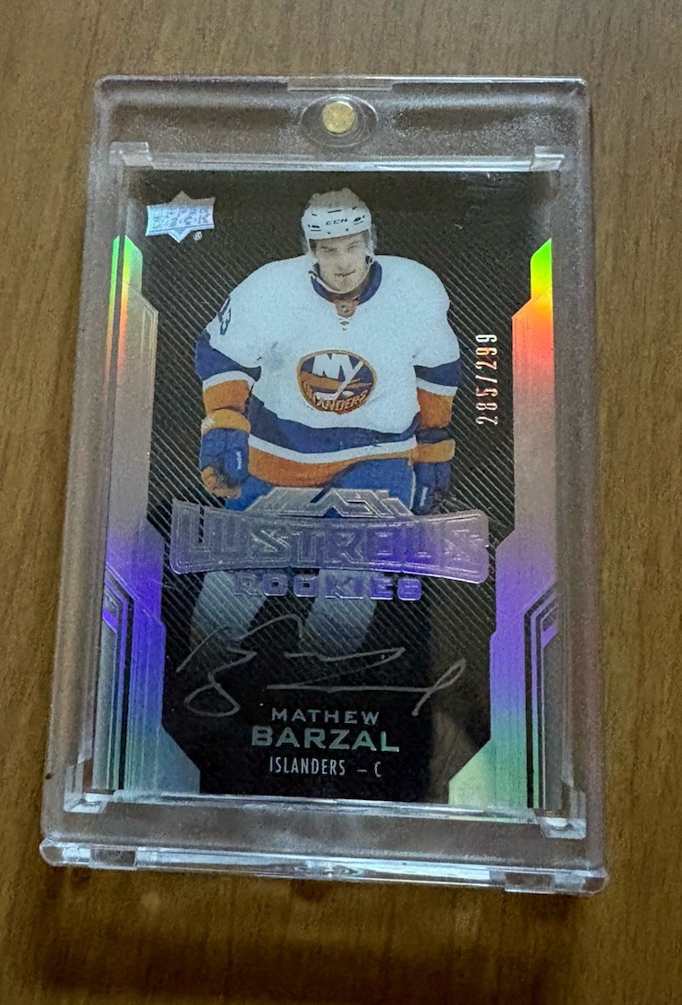 Mathew Barzal 2016-17 Upper Deck Lustrious Rookies Auto #/299