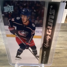 Upper Deck Series 2 Young Guns Rookie Cole Sillinger #498 Blue Jackets Card. rookie card picture