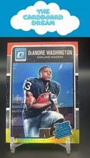 DeAndre Washington 2016 Donruss Optic #163 Red and Yellow RC Oakland Raiders