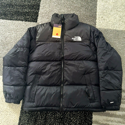 The North Face Herren Daunenjacke 700 schwarz Gr. M Reißverschluss Stehkragen