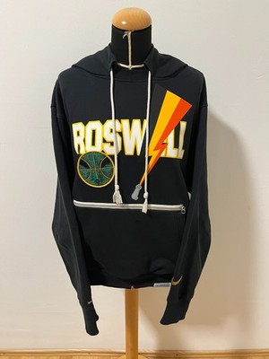 Nike Dri-Fit Sweatshirt Kapuzenpullover Roswell Rayguns Basketball NBA Schwarz M