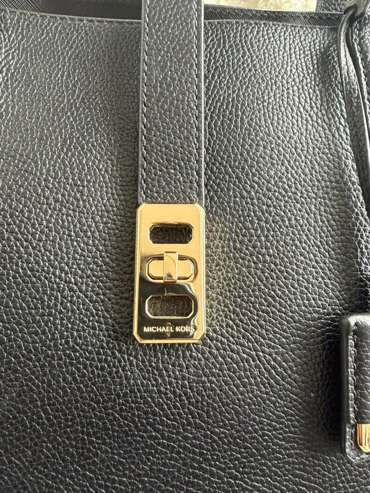 Michael Kors Tote Leather Shopper Shoulder Bag Large Black 'Karson' Handbag, photo 2 of 5