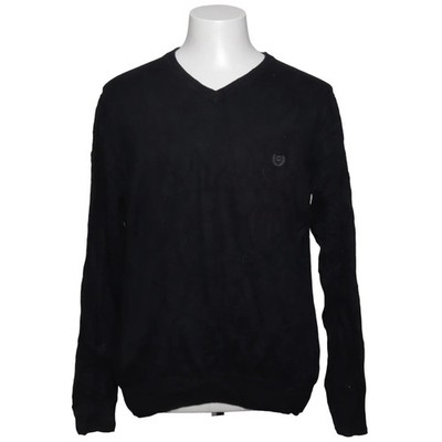 Chaps, Pullover, Größe: L, Grau, Kaschmir/Baumwolle, Einfarbig, Feinstrick #v9s