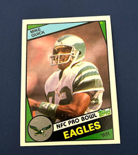 1984 Topps Football Mike Quick Rookie Card #333 Set Break NM. rookie card picture