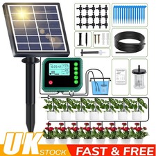 Drip Irrigation Kit Automatic Watering Solar System Potted Plants Garden Home