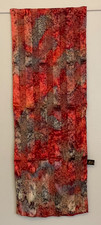   VINTAGE  100 Silk Scarf By Elaine Rippon, Hand Painted  New/Never Worn