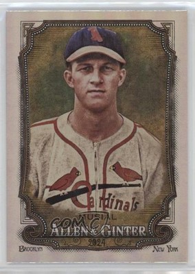 2024 Topps Allen & Ginter Hot Box Silver Portrait Stan Musial #101 HOF 2qw