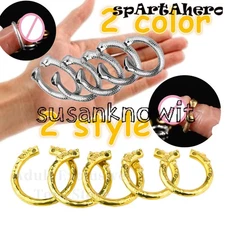 Male Sex Products Stainless Steel Ring Stretcher Time-Lapse Rings Dick Exercise