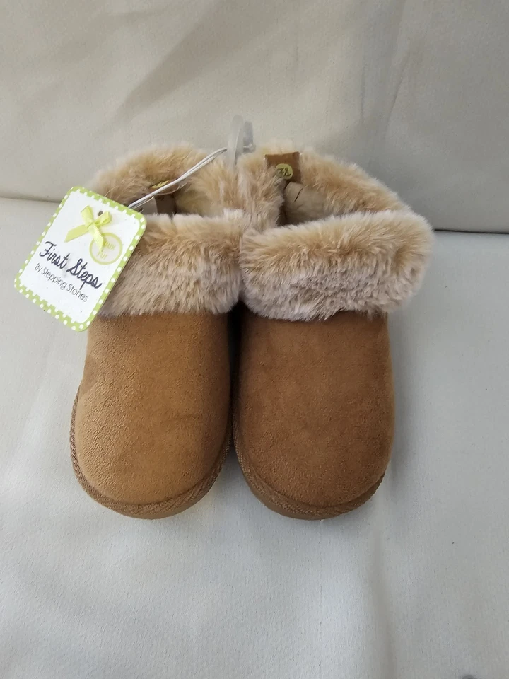 Botas First Steps by Stepping Stones para niños pequeños piel sintética talla 10 tan suaves nuevas con etiquetas Foto 2 de 4