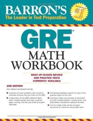 Barron's GRE Math by Madore Ph.D., Blair,Freeling, David, Good Book