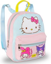 Hello Kitty Kuromi My Melody Mini Backpack 10" Purse Lady Carry All Travel Bag