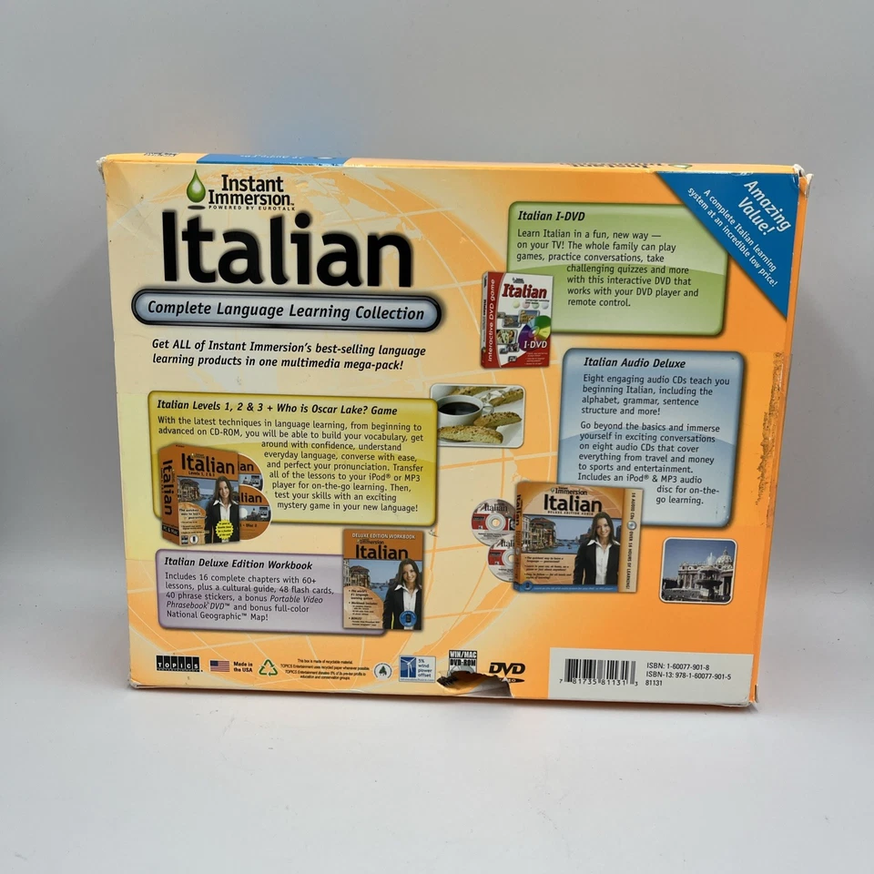 Instant Immersion Italian • Complete Language Learning Collection • DVD-ROM / CD - Image 2 of 4