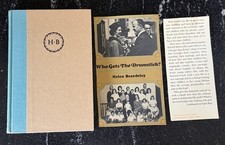 Who Gets the Drumstick? Helen Beardsley, 1965 True 1st Printing HC