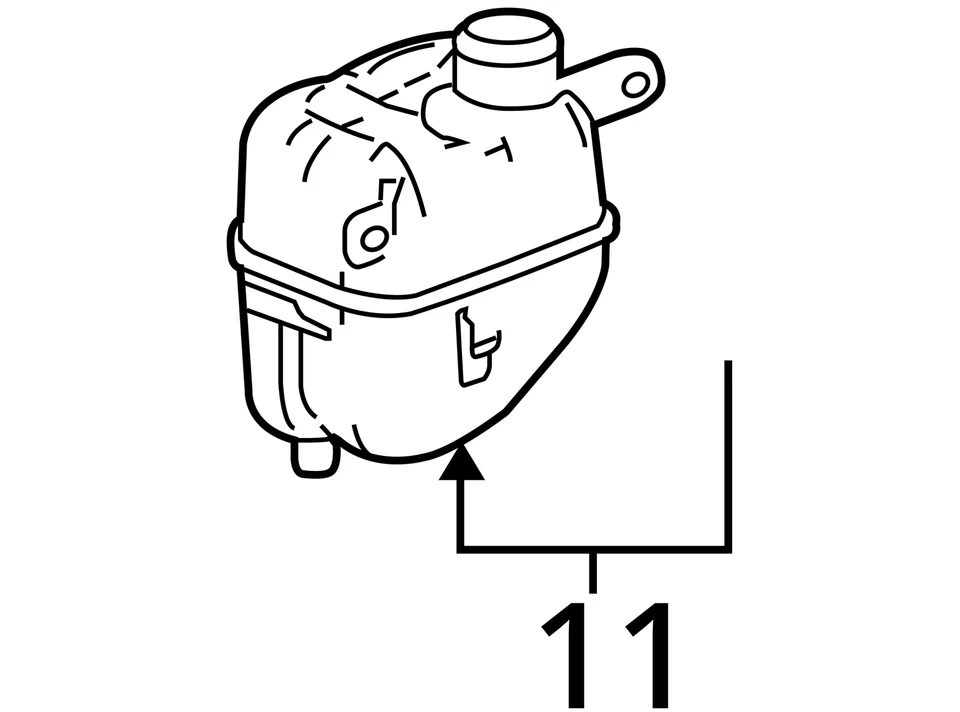 2007-2009 Chevrolet Equinox Windshield Washer Fluid Reservoir Bottle Oem MMCM6 - Image 4 of 4