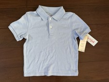 Cat  Jack boys light blue uniform style polo Size 5T NWT