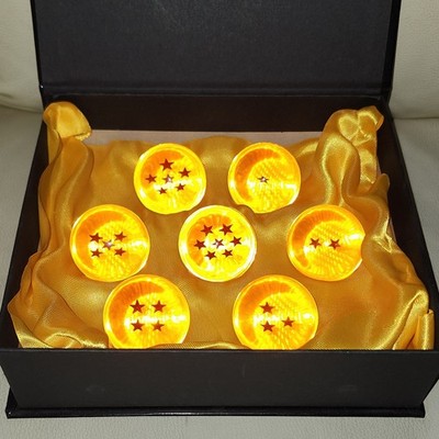 Dragon Ball Z Limited Edition 7-Star Orange Glass Dragon Balls Set