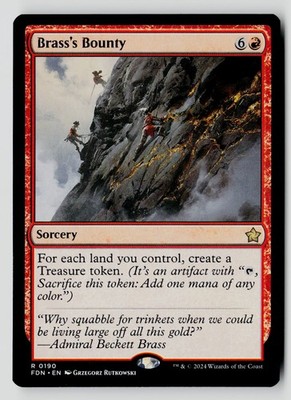Brass's Bounty 190 R MTG FDN NM