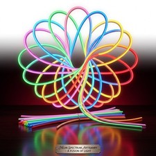 Led Neon Strip Light Silicone Tube Ip67 Waterproof Flexible 12v Diy Sign 5m